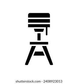 floor lamp icon. vector glyph icon for your website, mobile, presentation, and logo design.