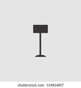 floor lamp icon. vector illustration, can be used for mobile and web design