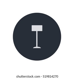 floor lamp icon. vector illustration, can be used for mobile and web design