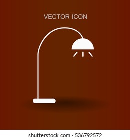 ilustración vectorial de icono de lámpara de suelo