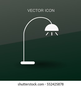 ilustración vectorial de icono de lámpara de suelo