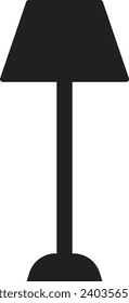 Floor lamp icon vector isolated on white background