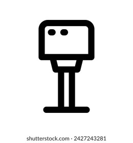 icono de lámpara de pie. icono de línea vectorial para su sitio web, móvil, presentación y diseño de logotipo.