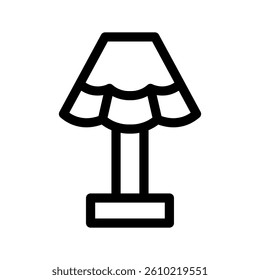 Floor Lamp Icon Vector Symbol Design Illustration