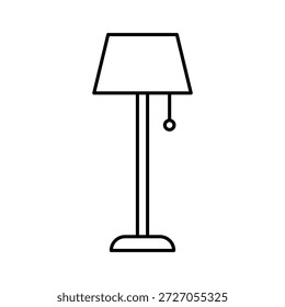 Lámpara de pie accesorio de iluminación creado para mejorar la decoración interior, proporcionar iluminación ambiental y mejorar la atmósfera en espacios de vida y habitaciones residenciales.