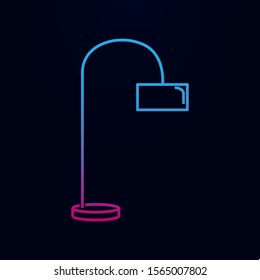 Floor lamp nolan icon. Simple thin line, outline vector of household icons for ui and ux, website or mobile application