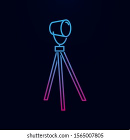Floor lamp nolan icon. Simple thin line, outline vector of household icons for ui and ux, website or mobile application