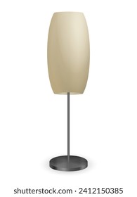 Bodenlampe auf weißem Hintergrund. Vektorgrafik.