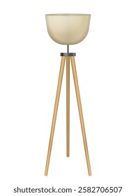 Floor lamp on a white background. Vector illustration.