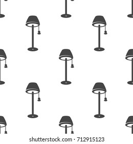 Floor lamp seamless pattern. Vector illustration for backgrounds