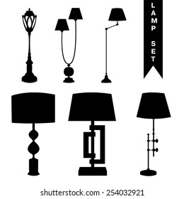 Floor lamp silhouette