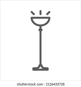 Floor Lamp Simple Line Icon