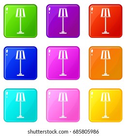 Floor lamp in simple style isolated on white background vector illustration