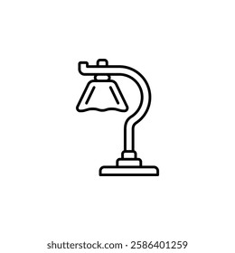 floor lamp vector icon. home appliance icon line style. perfect use for logo, presentation, website, and more. modern icon design outline style