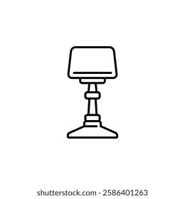 floor lamp vector icon. home appliance icon line style. perfect use for logo, presentation, website, and more. modern icon design outline style