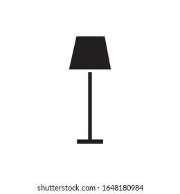 floor lamp vector icon isolated on white background
