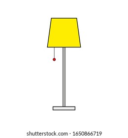 floor lamp vector icon on white background