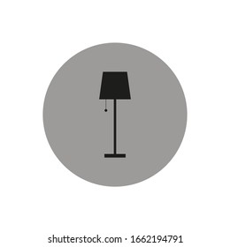 floor lamp vector icon on white background