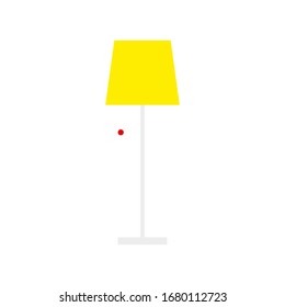 floor lamp vector icon on white background