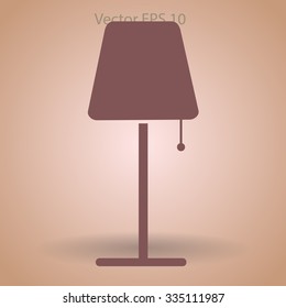floor lamp vector illustration
