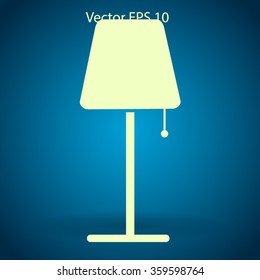 floor lamp vector illustration