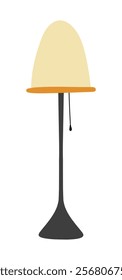 Floor lamp. Vector illustration in flat style.