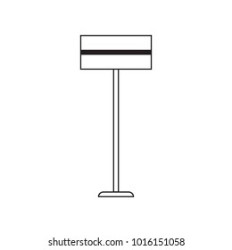 Floor lamp.Vector illustration.