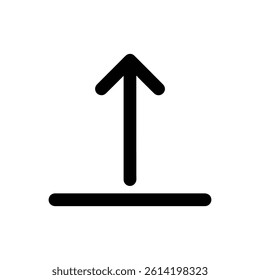 Floor Level Marker Icon Black Filled Minimal Single Line