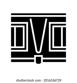 floor lighting glyph icon vector. floor lighting sign. isolated contour symbol black illustration