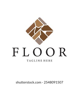 Plantilla de Ilustración vectorial de icono de diseño de logotipo de piso