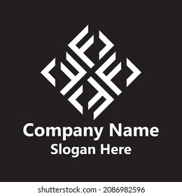 logotipo de suelo letra inicial de diseño vectorial de parqué