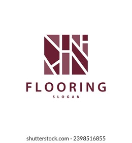 Floor logo simple abstract design home decoration Ceramic tile vector illustration