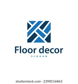 Floor logo simple abstract design home decoration Ceramic tile vector illustration