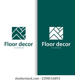 Floor logo simple abstract design home decoration Ceramic tile vector illustration