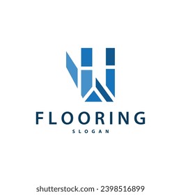 Floor logo simple abstract design home decoration Ceramic tile vector illustration
