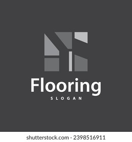 Floor logo simple abstract design home decoration Ceramic tile vector illustration