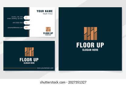 Plantilla de logotipo de piso superior en estilo moderno