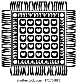 floor mat isolated on white background 