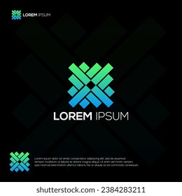 Vector de diseño de logotipo moderno de piso