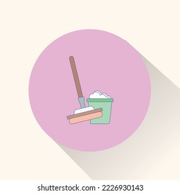 floor mop, can be used for icons