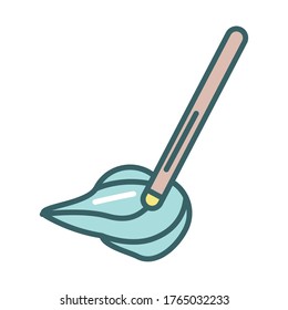 floor mop fill style icon vector illustration design