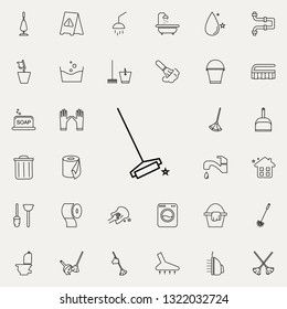 floor mop icon. Cleaning icons universal set for web and mobile