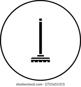 Bodenwischer, Vektorsymbol. Kann für Druck-, Mobil- und Web-Anwendungen verwendet werden.