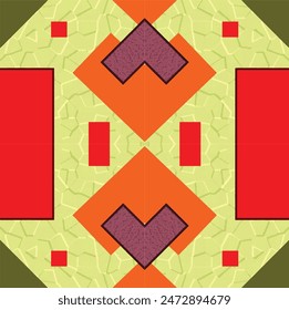 Floor motifs with bright colors create a symmetrical look for fashion vector bebs sizes