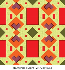 Floor motifs with bright colors create a symmetrical look for fashion vector bebs sizes