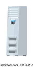 Floor mounted air conditioning system isolated on white