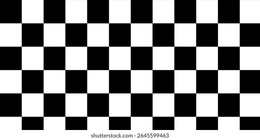 Floor in perspective with checkerboard texture. Empty chess board. Vector illustration.