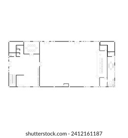 floor plan of a building auditorium for a hall or something