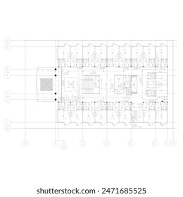 Plan en planta o Plan eléctrico del piso o vivienda