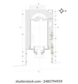 floor plan from ground floor for basement or car parking